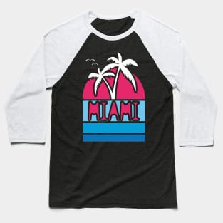 Miami beach. Summer theme. Baseball T-Shirt